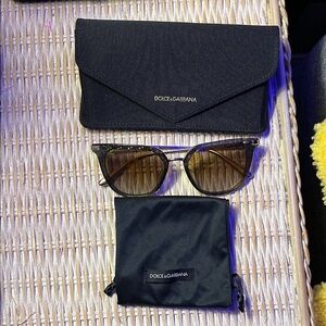 Dolce & Gabbana Black and Brown Sunglasses Set